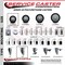 Service Caster 3'' Black Polyurethane Wheel Swivel 7/8'' Square Stem Caster Set 2 Brakes, 4PK SCC-SQ20S314-PPUB-BLK-PLB-78-2-S-2 - alternate 3
